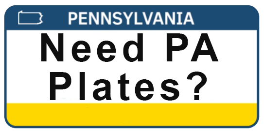 Need PA Plates?
